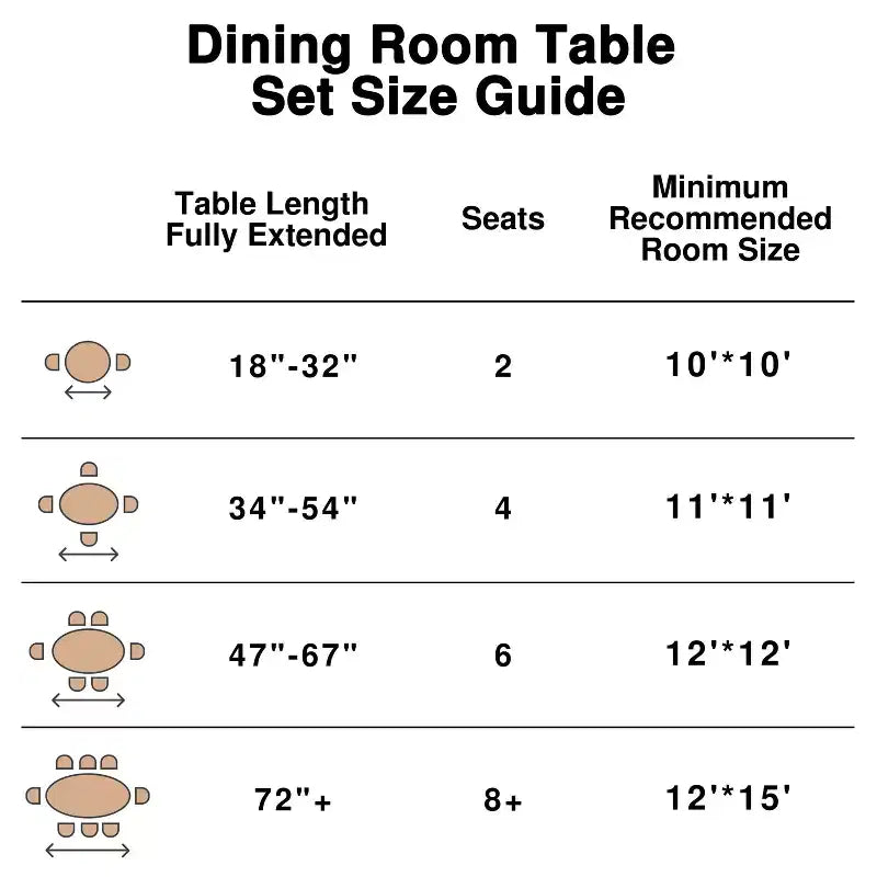 Table de salle à manger ronde en bois massif de 46, table de cuisine
