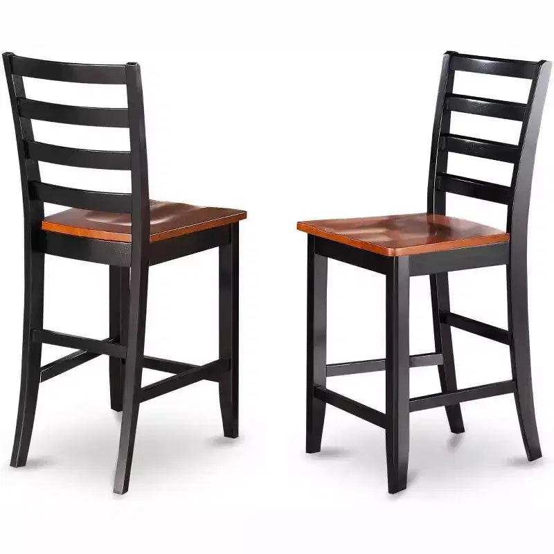 Tabourets de bar à hauteur de comptoir - dossier à barreaux