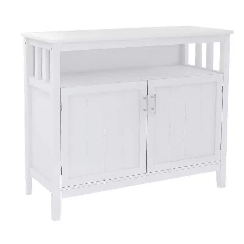 Aparador de madera de 39.96 in. con 2 puertas y 1 estante