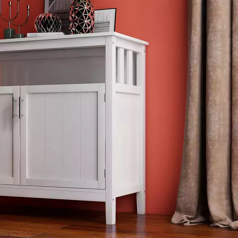 Aparador de madera de 39.96 in. con 2 puertas y 1 estante