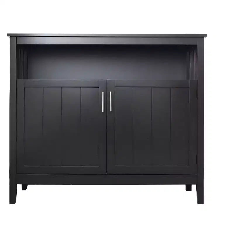 Aparador de madera de 39.96 in. con 2 puertas y 1 estante