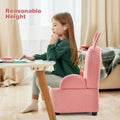 Sofá infantil, sillón para niños pequeños, construcción sólida y resistente de madera, tela de felpa