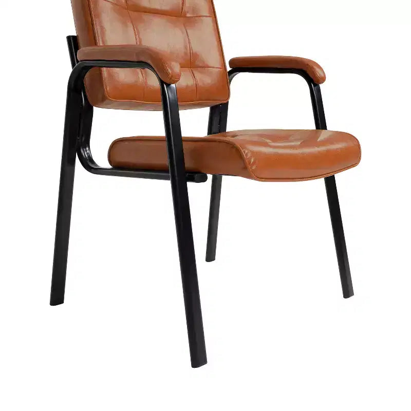 Silla para visitas de cuero sintético, base tipo trineo, para oficina (juego de 2)