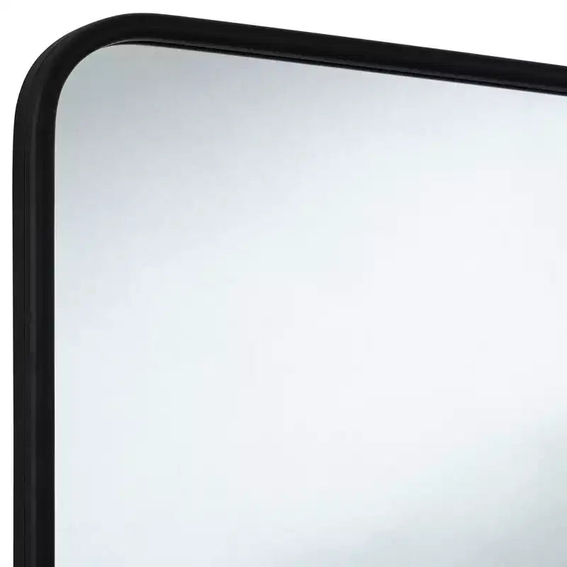 Espejo de pared rectangular negro de 24 x 38