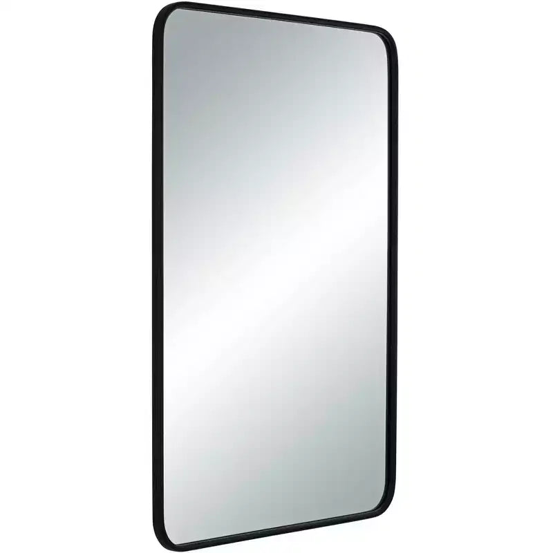 Miroir mural rectangulaire noir de 24 x 38