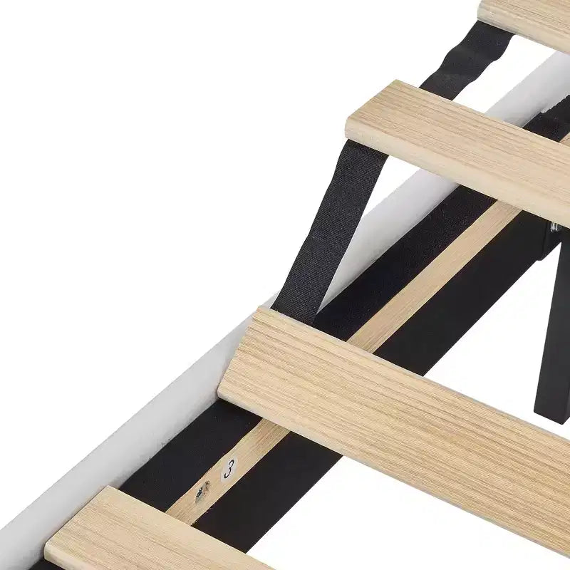Gepolsterter Bettrahmen für Kinder, Einzelbett mit Aufbewahrungsschublade, Plattformbett mit wolkenförmigem Kopfteil, Blau