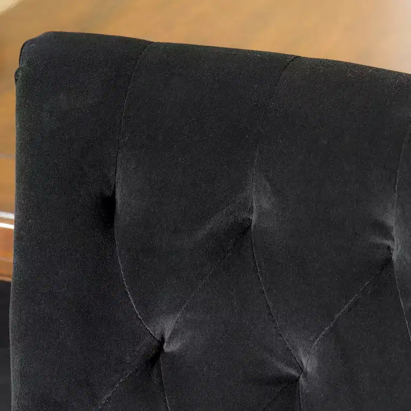 Chaises de salle à manger contemporaines à dossier capitonné et incurvé, avec pieds fuselés (lot de 2)