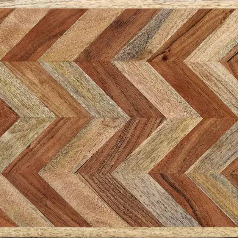 Banco de comedor bohemio artesanal de madera de mango