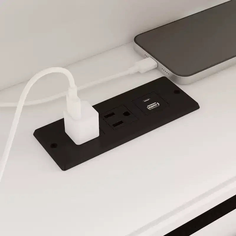 Estructura de cama contemporánea blanca tamaño queen: iluminación ajustable y amplio cajón bajo la cama para almacenamiento, para un descanso estable y acogedor