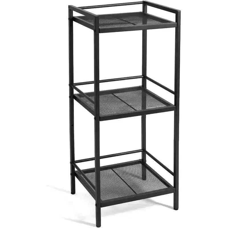 Estantería de almacenamiento de acero al carbono, unidad independiente de estantes para baño, soporte para exhibir plantas, estantería de esquina para organizar la cocina