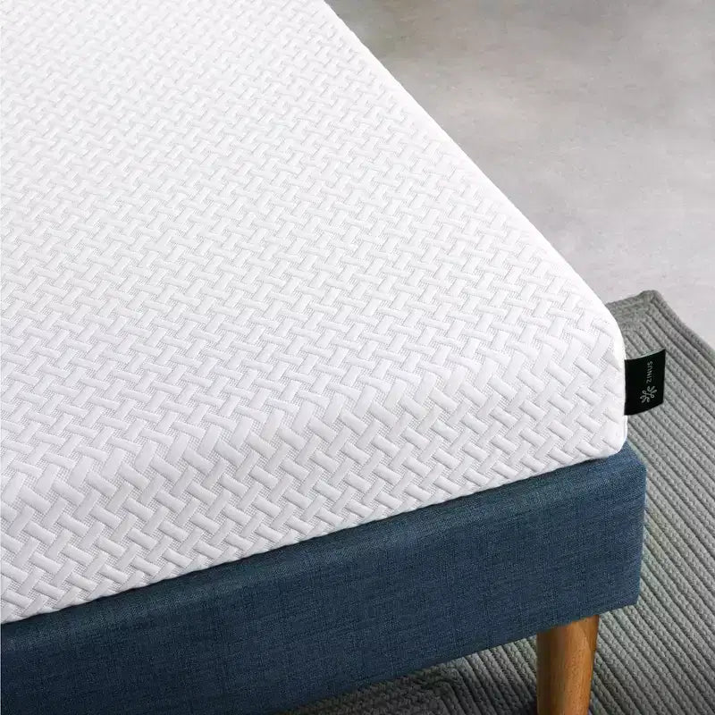 Colchón de espuma viscoelástica Twin Cooling Essential, sin fibra de vidrio, firmeza media, capas transpirables y refrescantes, materiales certificados como seguros