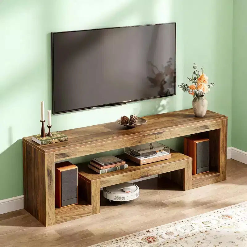 TV-Schrank, Vintage-Medienkonsole und Entertainment-Center