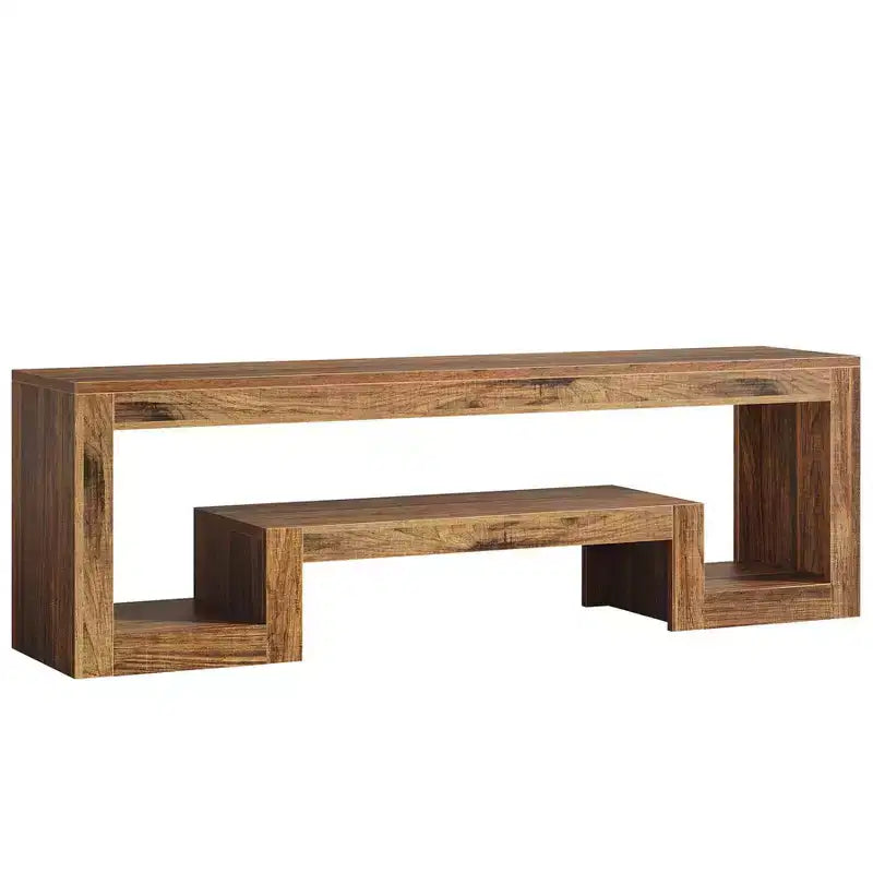 Mueble para TV central, consola multimedia para centro de entretenimiento de estilo vintage