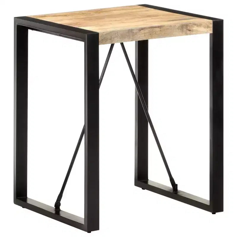 vidaXL Dining Table in Solid Rough Mango and Acacia Wood