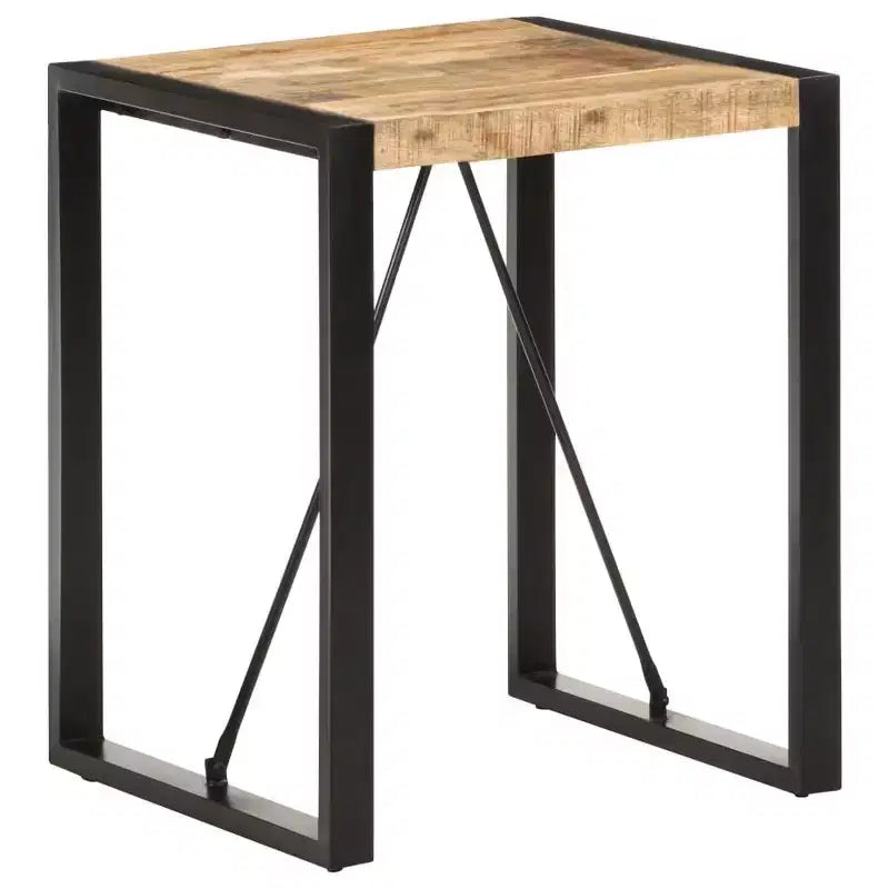 Mesa de comedor de madera maciza de mango y acacia en acabado rústico