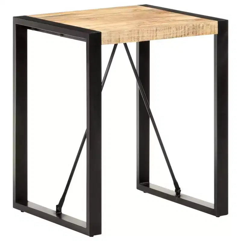 Mesa de comedor de madera maciza de mango y acacia en acabado rústico