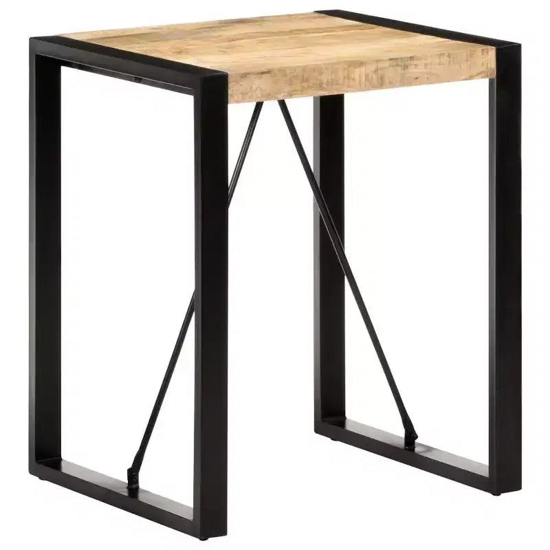 Mesa de comedor de madera maciza de mango y acacia en acabado rústico