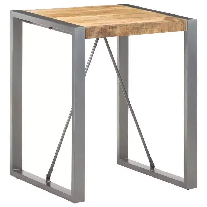 Mesa de comedor de madera maciza de mango y acacia en acabado rústico