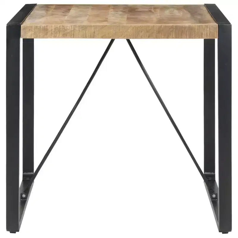 Mesa de comedor de madera maciza de mango y acacia en acabado rústico