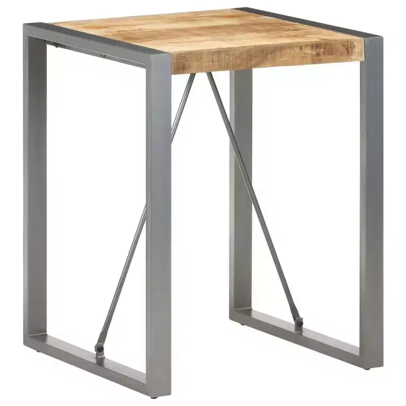 Mesa de comedor de madera maciza de mango y acacia en acabado rústico