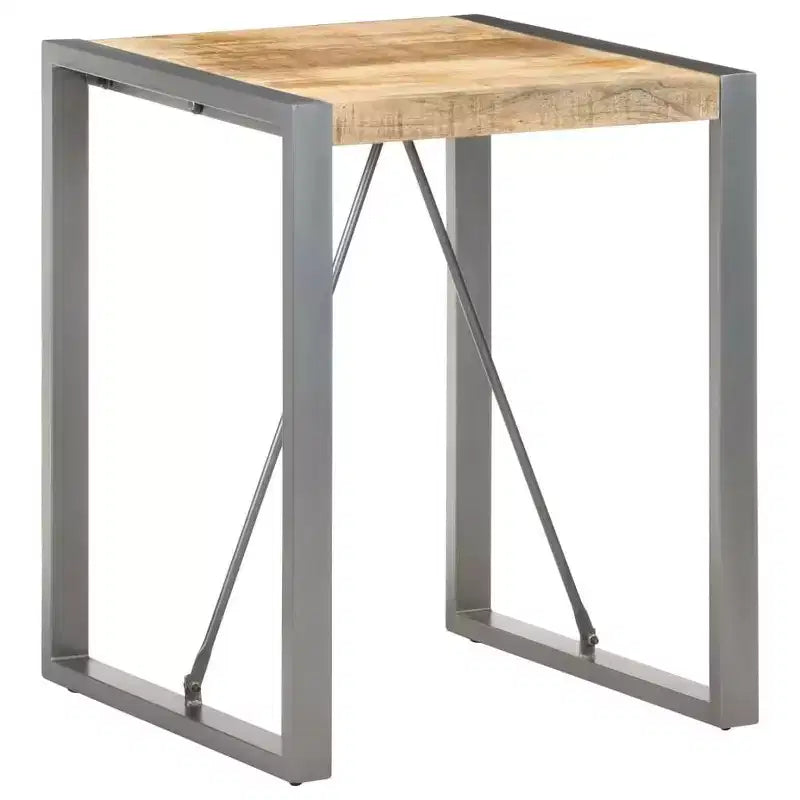 Mesa de comedor de madera maciza de mango y acacia en acabado rústico