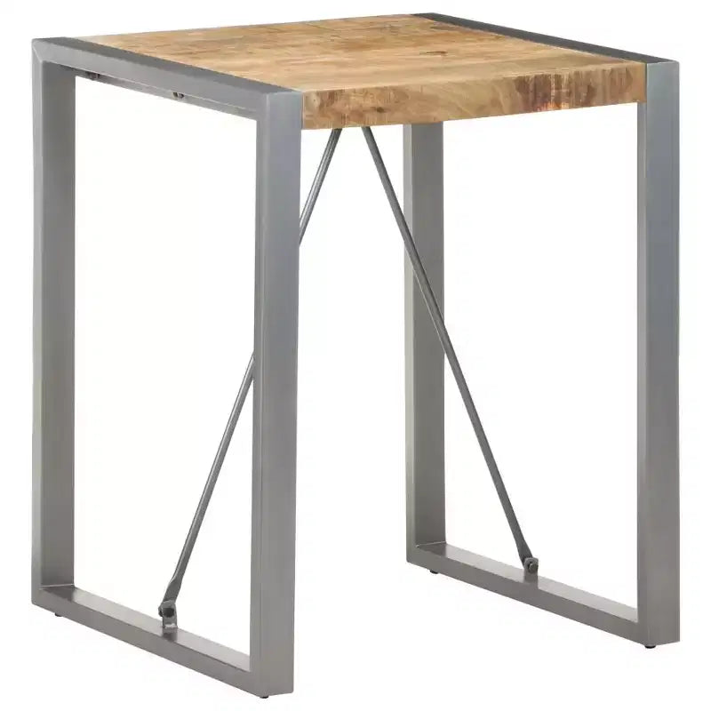 Mesa de comedor de madera maciza de mango y acacia en acabado rústico