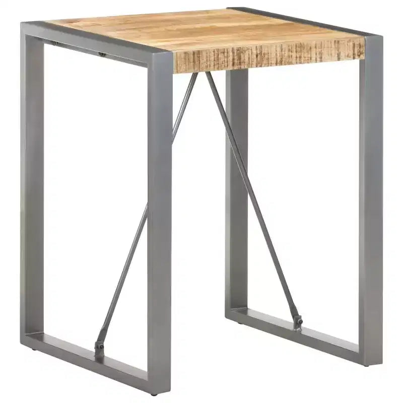 Mesa de comedor de madera maciza de mango y acacia en acabado rústico