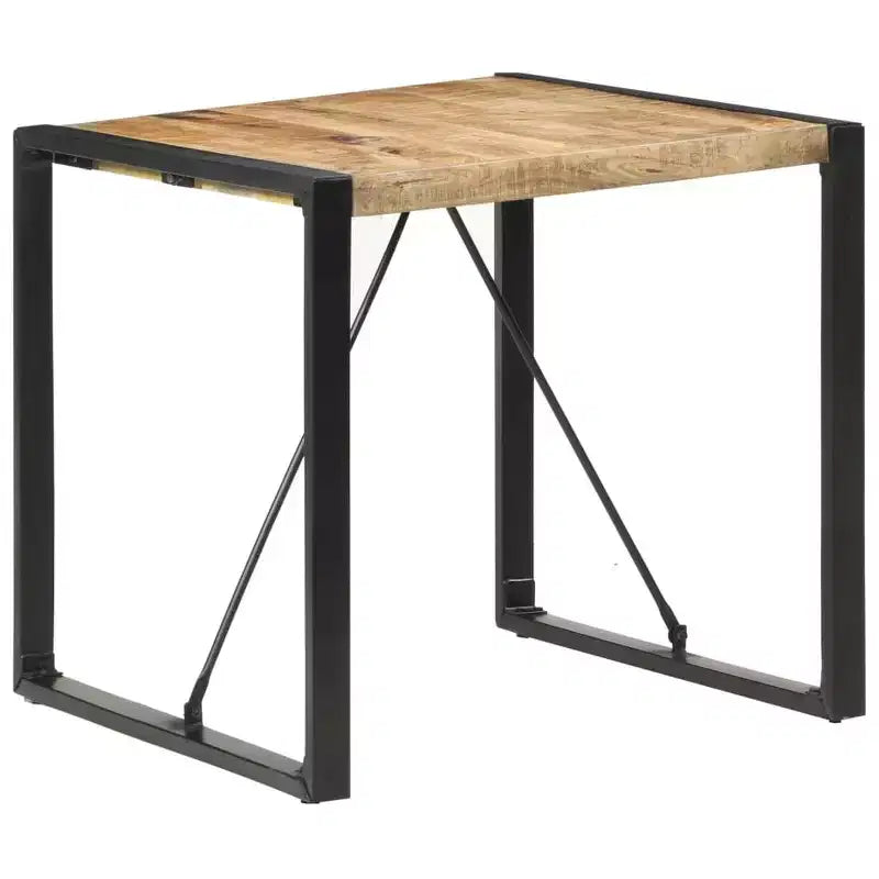 Table de salle à manger en bois massif de manguier brut et d’acacia