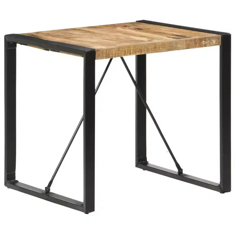 Mesa de comedor de madera maciza de mango y acacia en acabado rústico