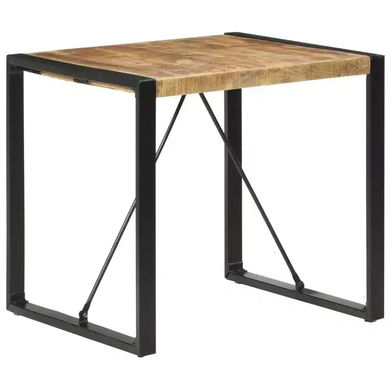 Mesa de comedor de madera maciza de mango y acacia en acabado rústico