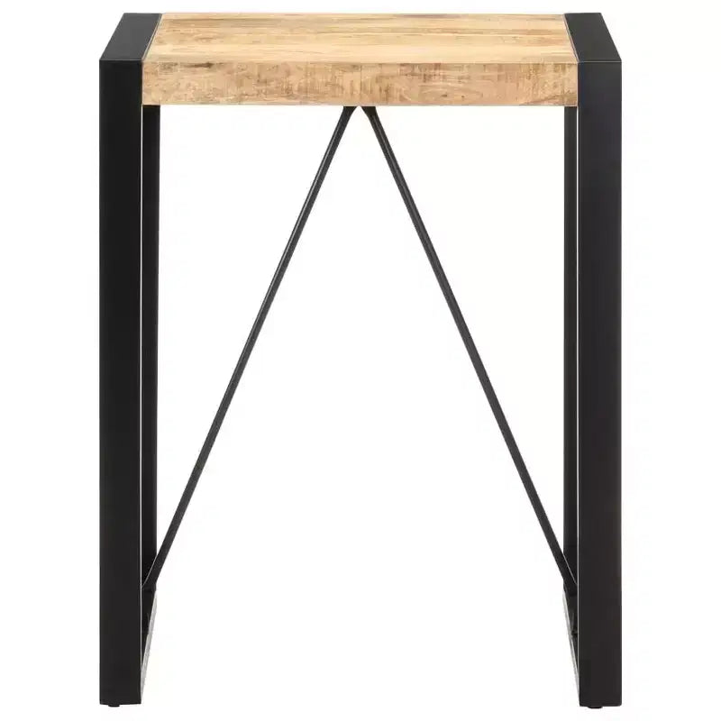 Mesa de comedor de madera maciza de mango y acacia en acabado rústico