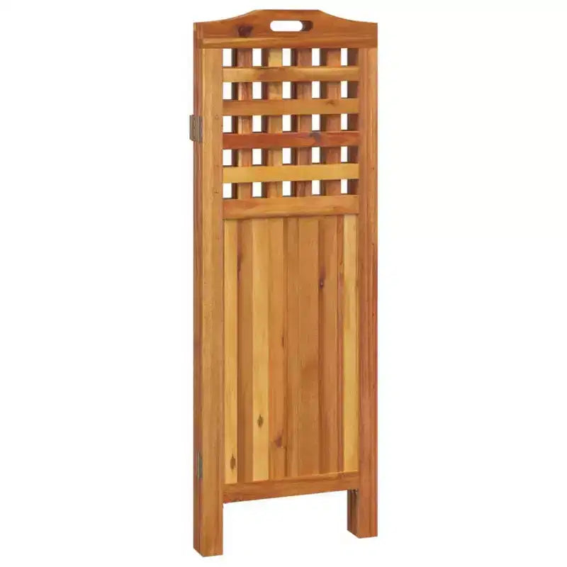 Biombo de privacidad de 3 paneles, madera maciza de acacia