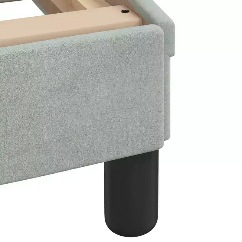 Estructura de cama con LED, sin colchón, 76x79.9, terciopelo