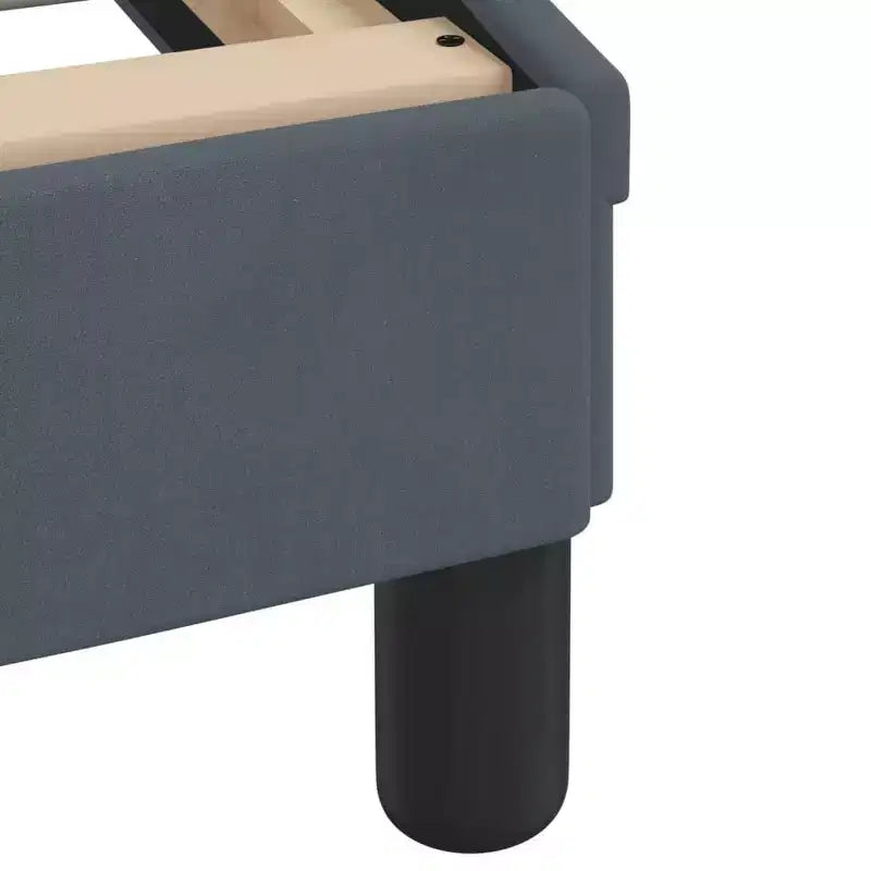 Estructura de cama con LED, sin colchón, 76x79.9, terciopelo